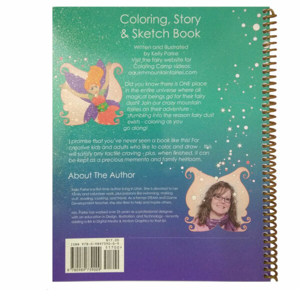oquirrh mountain fairies mineral magic coloring and story book
