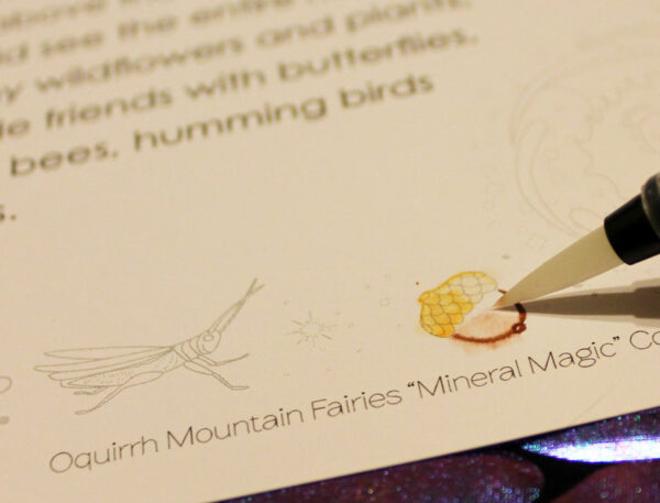 oquirrh mountain fairies mineral magic coloring with watercolor pens