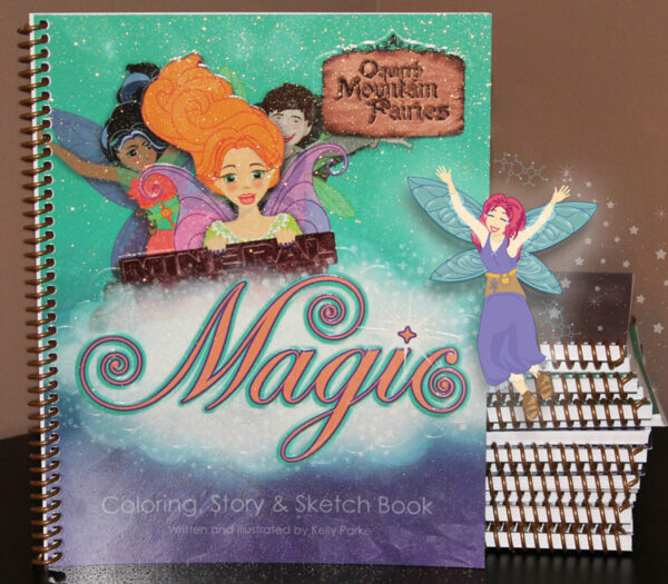 oquirrh mountain fairies mineral magic coloring and story book by author kelly parke