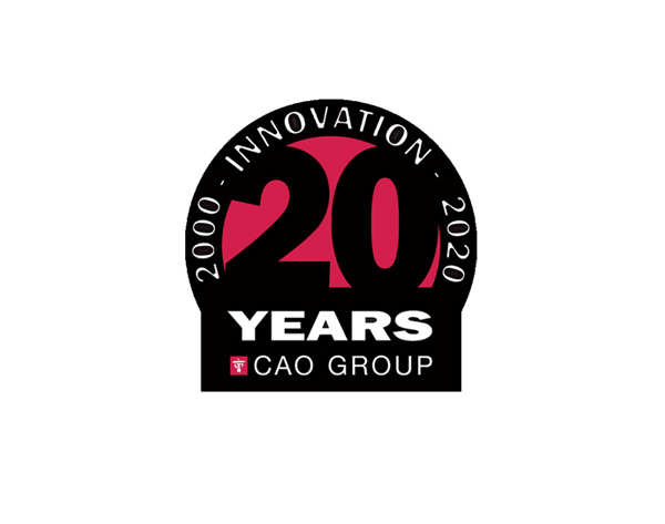 cao group 20 yr anniversary logo by kelly parke