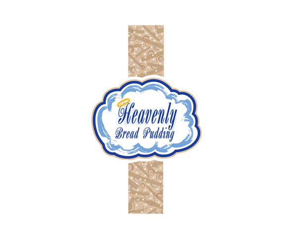 heavenly bread pudding logo by kelly parke
