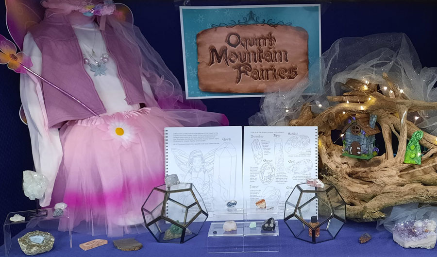 oquirrh mountain fairies mineral show display