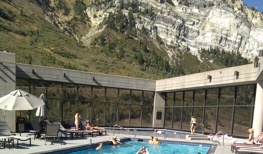 swimming at alta ski resort utah